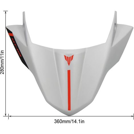 Accessoires, pièces de modification et d'extension pour motos Yamaha MT09 et FZ09 : spoiler de pare-brise, déflecteur de pare-brise (1/4)