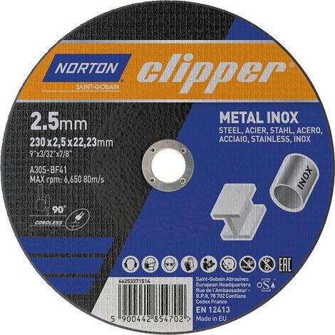 Taglio Disco Di Metallo-Inox A30S-230X2.5X22.23Mm