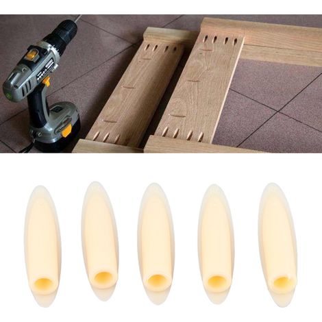 100 bouchons en bois de 9,5 mm pour gabarit de perçage d'angle, accessoires d'outillage menuiserie (jaune) (1/5)