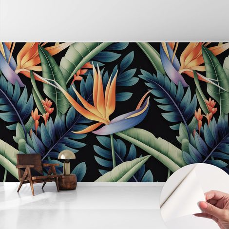 Carta da parati adesiva - fotomurale - facile da applicare - per la soggiorno - camera da letto - Motivo paradisiaco 416x254 cm (1/5)