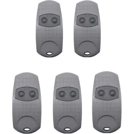 Pack de 5 télécommandes Came TOP432EE – 2 canaux – Fréquence 433,92 MHz – Portée 50-100 m – Alimentation 2 piles CR2016 (1/3)