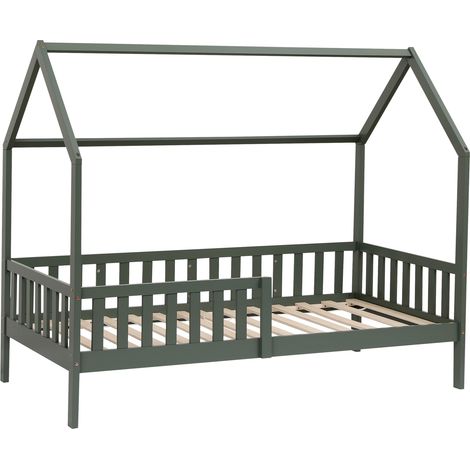 Cama cabaña infantil 190x90cm verde MARCEAU