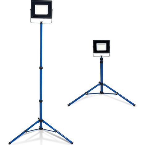 KELI - Projecteur De Chantier Led 50w 1 Tête Sur Pied Professionnel IP65 (1/5)