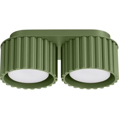 Plafonnier Aura 2 GX53 vert olive ALU Sollux SL.1798 (1/5)