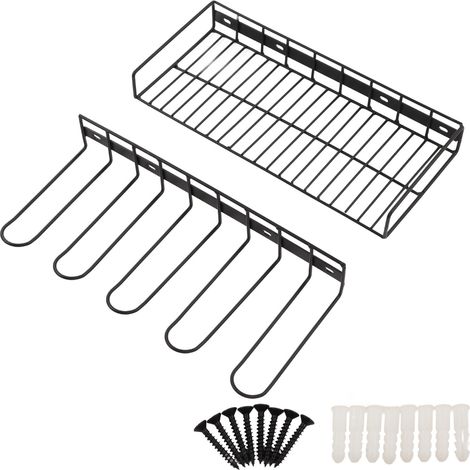 Range-batterie d'outils électroportatifs multifonction, support mural robuste et démontable pour perceuse, garage. (1/5)