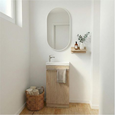 Lavabo + lavabo + rubinetto + specchio JOHANN