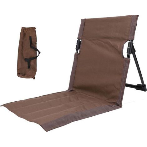 Chaise Pliante - Dossier Intégré - Aluminium Et Tissu Oxford 600D - Pour Plage Jardin Terrasse Pique-nique - 1 Pièce (1/5)