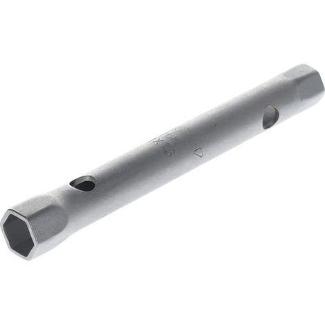 GEDORE Chiave a Tubo Doppia, 11 e 13 mm, Chiave a Tubo Esagonale, Lunga 140 mm, Chiave a Pipa Doppia per Dadi, Chiave a Bussola Meccanico, 26 R 11 x 13, Acciaio Cromato (1/5)