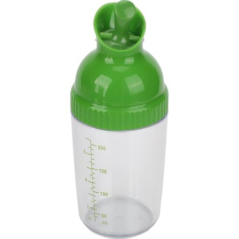 Sollbry Salatdressing-Behälter, verhindert Auslaufen, tropffest, 200 ml Salatdressing-Shaker für die Küche (grün) (1/5)