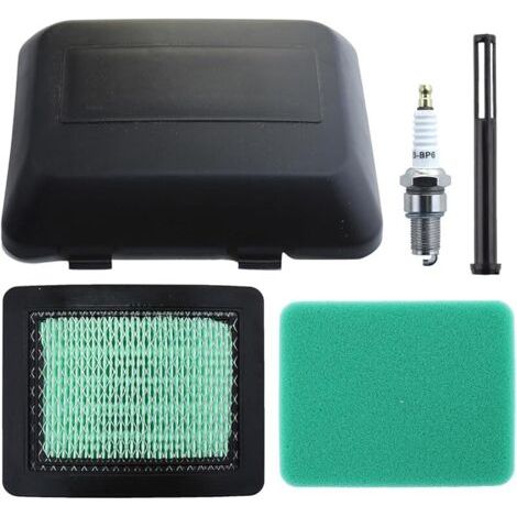 Pair Filtre à Air avec Couvercle pour Honda GCV160-OHC GCV135 GCV160 GCV190 Tondeuse GX100 Moteur et Plus,  Filtre a Air + Pré Filtre + Couvercle + Filtre Essence + Bougie Pièces Filter Accessoire (1/5)