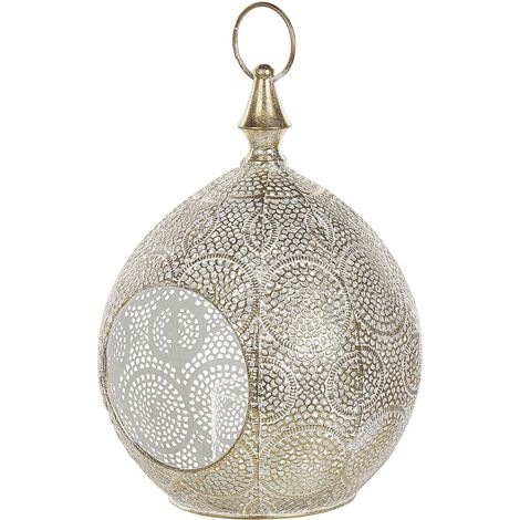 Laterne LAESO Metall 33 cm Gold
