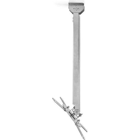 Soporte para proyector totalmente ajustable 10 kilos giratorio inclinable acero plata
