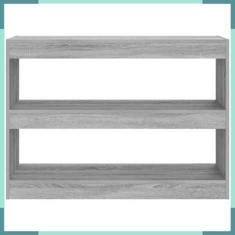 813630 Bibliothèque/Séparateur de pièce sonoma gris 100x30x72 cm (1/5)