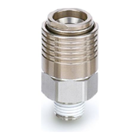Raccord rapide pneumatique SMC, Tuyau cannelé vers Mâle R 3/8 R 3/8pouce R 3/8pouces en Acier inoxydable ( Prix pour 1 )
