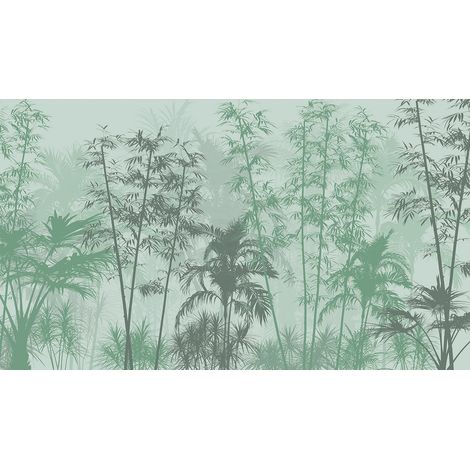 Papier peint panoramique - Forêt Tropicale - 130 cm x 75 cm (1/2)
