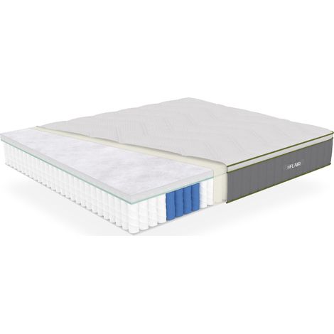 Colchón Verge 135x190x28 cm Híbrido con Muelles Ensacados y Fibra Tencel™ - i-Flair