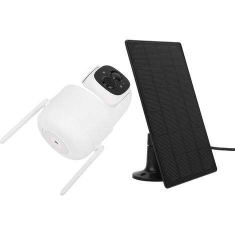 2-Megapixel-WLAN-Überwachungskamera für den Außenbereich mit HD-1080p-Farb-Nachtsicht, KI-Bewegungserkennung, Gegensprechfunktion und Akkubetrieb (1/5)