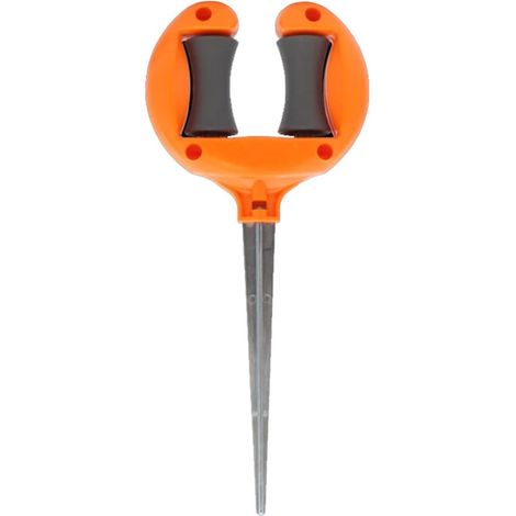 Guide de tuyau d’arrosage – Orange – Piquet de terre – Anti-torsion – Rouleaux rotatifs – Jardin (1/5)