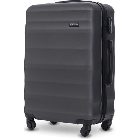 Maleta mediana ABS+ VULTURE de 24" color gris oscuro