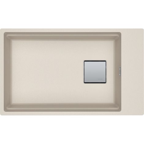 Cuve Kubus 2.0 Fragranit KNG 110-62 - Café crème - Bonde Automatique - 760 x 460 x 200mm - Franke (1/2)