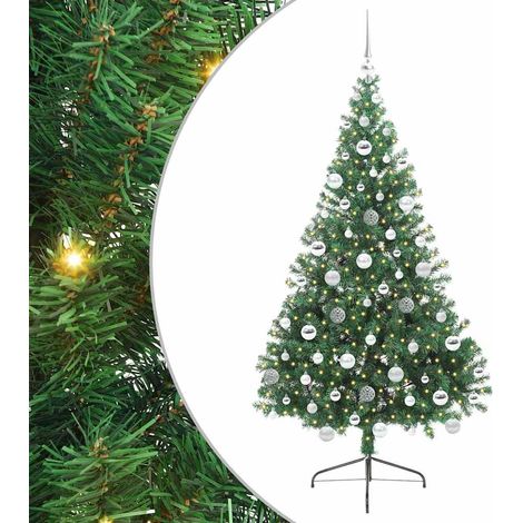 Albero di Natale artificiale con luci integrate Verde 180 cm vidaXL