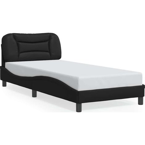 Maison Exclusive - Giroletto senza Materasso Hvar Nero 90x200 cm in Similpelle (1/5)