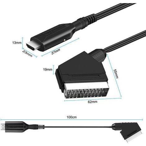 Adattatore SCART a HDMI, convertitore audio/video tutto in uno 1080p/720p - ALTRO (1/3)