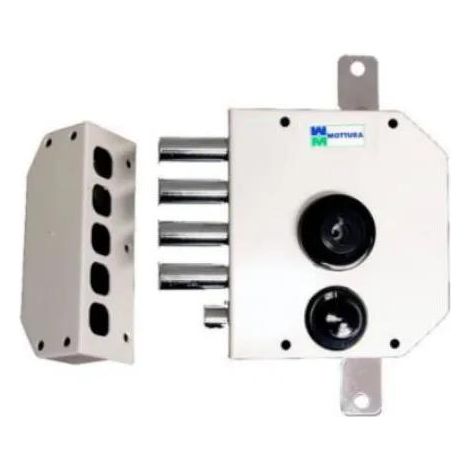 Mottura 630 cerradura en superficie blanca seguridad 3 puntos
