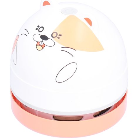 Mini-USB-wiederaufladbarer Tischstaubsauger in Tierform, Staubfänger für Kinder im Hamster-Design, kompakt und tragbar (1/5)