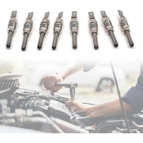 Bougies de préchauffage métalliques (8 pièces) pour moteurs 6,5 l et 6,2 l à démarrage rapide - Pièces détachées automobiles (1/4)