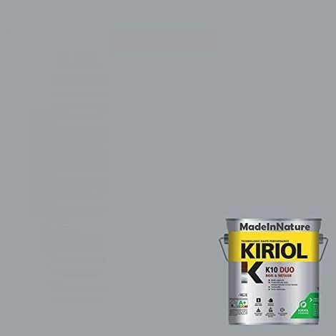 Peinture Métaux Antirouille, Sous couche et Finition, sur Fer, Acier, Galvanisé, même rouillés, très opacifiant - 0.75 litre - RAL 7040. (1/4)