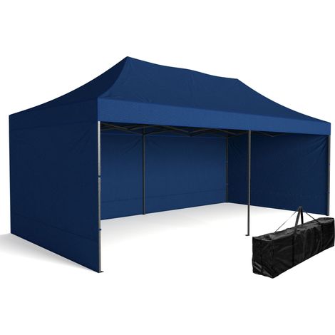 Express-Einkaufspavillon – 3 x 6 m – blau