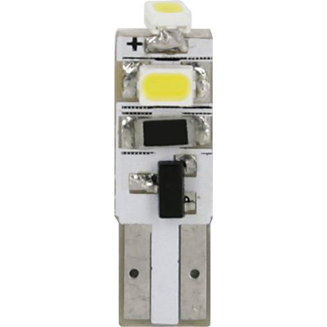 12V Hyper-Led 3 - 3 SMD x 1 chip - (T5) - W2x4,6d - 2 pz - Scatola - Bianco (1/4)
