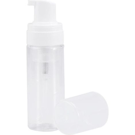 Flacon distributeur de 50 ml, pompe à colonne en plastique, flacon vide réutilisable (transparent) (1/3)