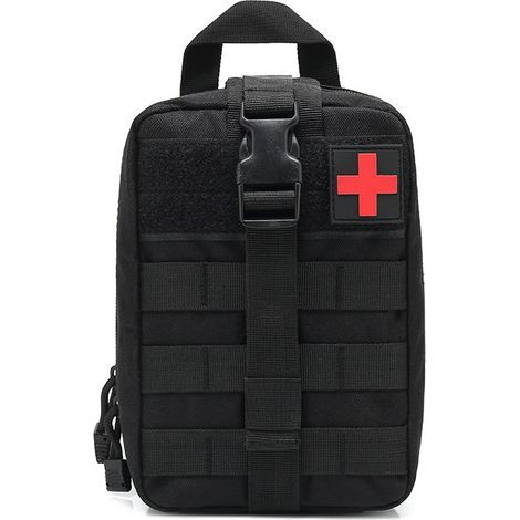 Tactical Medical Kit, Tactical First Aid Kit Pocket Bag IFAK Medical for Emergency Tactical Situations (Black) (1/5)