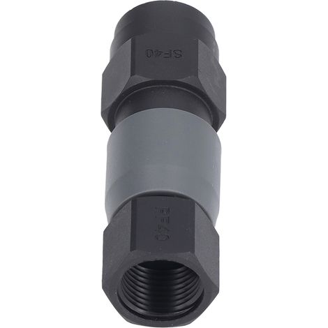 Raccord pneumatique rapide autobloquant de type C en plastique et acier pour tuyau (SF40+PF40 Filetage femelle 1/2 po) (1/5)