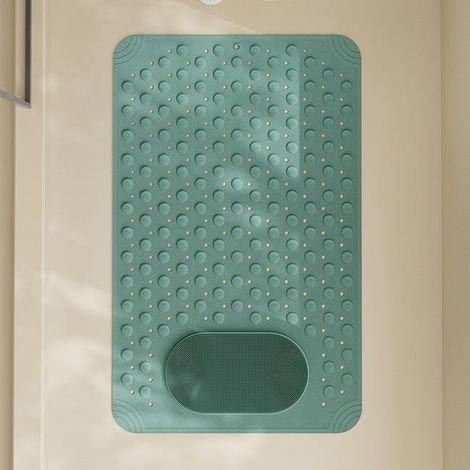 50 x 80 cm große rutschfeste Badematte für Badewanne und Dusche, rutschfest, Saugnapf, multifunktionales Fußmassagegerät