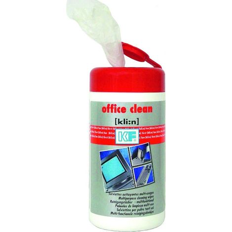 Lingettes nettoyantes multi-usages OFFICE CLEAN - boîte de 100 - KF