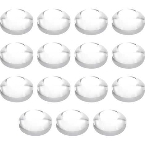 15 Lentille Optique Diamètre 18mm Hauteur 8mm PMMA Transparent Pour Lampe Torche Voiture Vélo Projecteur LED