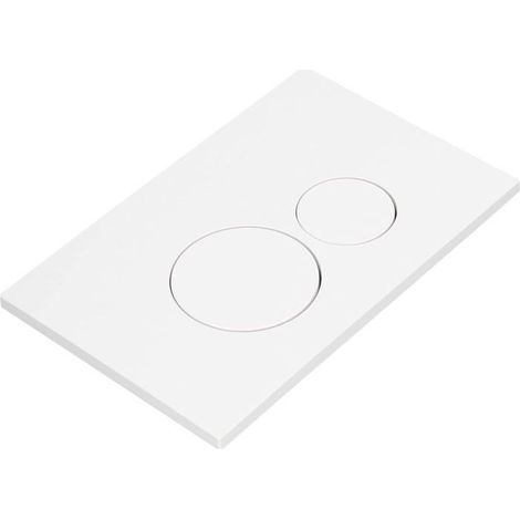 Panneau de commande de chasse d'eau, panneau carré blanc en ABS pour réservoir d'eau avec colonnes dissimulées pour le (1/5)