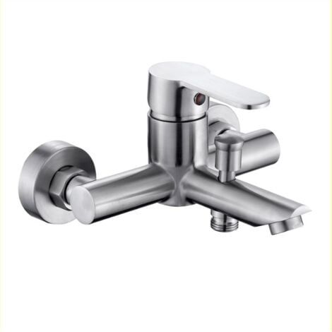 Robinet mitigeur en acier inoxydable Robinet de baignoire Robinet de bain (1/5)