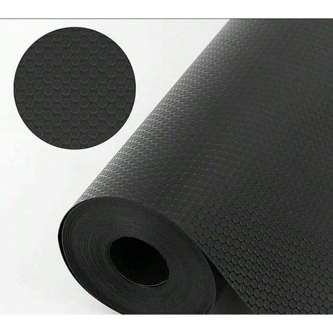 Forro para cajones negro, impermeable y antideslizante - 30 x 300 cm - Material EVA - Recortable - Antiadherente (1/5)