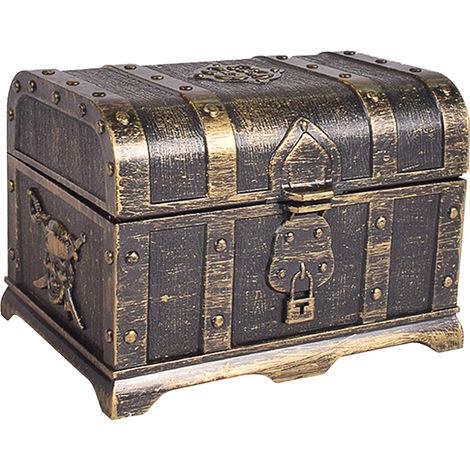Boîte de Rangement Bijoux Pirate en Plastique pour Maquillage et Bonbons (1/5)