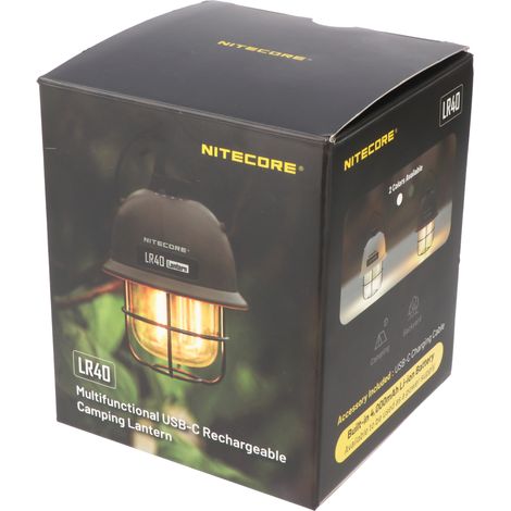 NiteCore NC-LR40-OLIV LR40 LED Camping-Laterne 100 lm akkubetrieben 222 g Oliv (1/5)