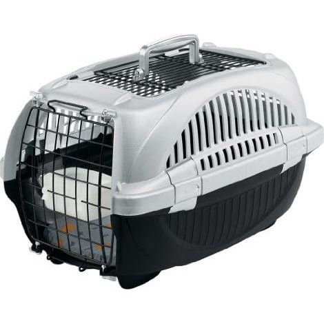 Ferplast Atlas 20 Deluxe Open grau-blau Transportbox für Hunde