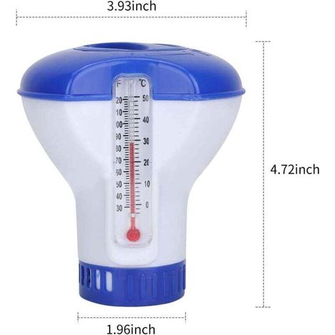 UlisemDistributeur de Produits Chimiques pour Piscine, Distributeur de Tablettes de Chlore Flottant pour Spa Extérieur et Intérieur Piscines Spas, Étangs à Poissons (1/3)