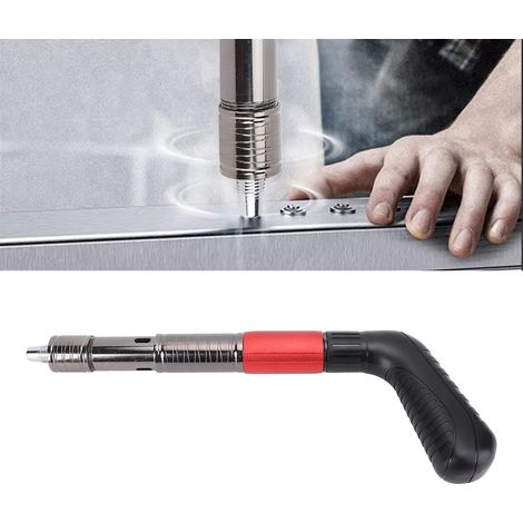 Mini cloueuse, cloueuse à béton, kit d'outils avec boîte de rangement, outil de rivetage avec 5 réglages de force, adapté aux rivets de diamètre 7,3 mm/4,2 mm (clous longs et courts), clous filetés M8 (1/5)