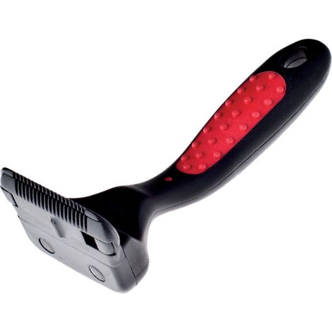 Stripping a lametta con manico ergonomico per cani