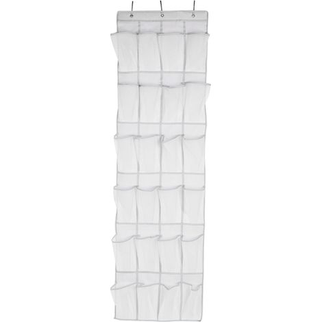 Bolsa de almacenamiento plegable con 24 bolsillos, para colgar en la puerta o el armario, de tela no tejida.