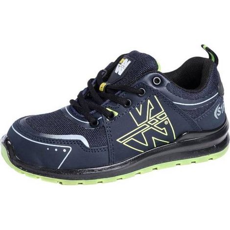 Chaussures de Sécurité Basses Femme Perec - Taille 38 - Marine/Jaune Fluo - Résistant et Confortable - D-Work (1/5)
